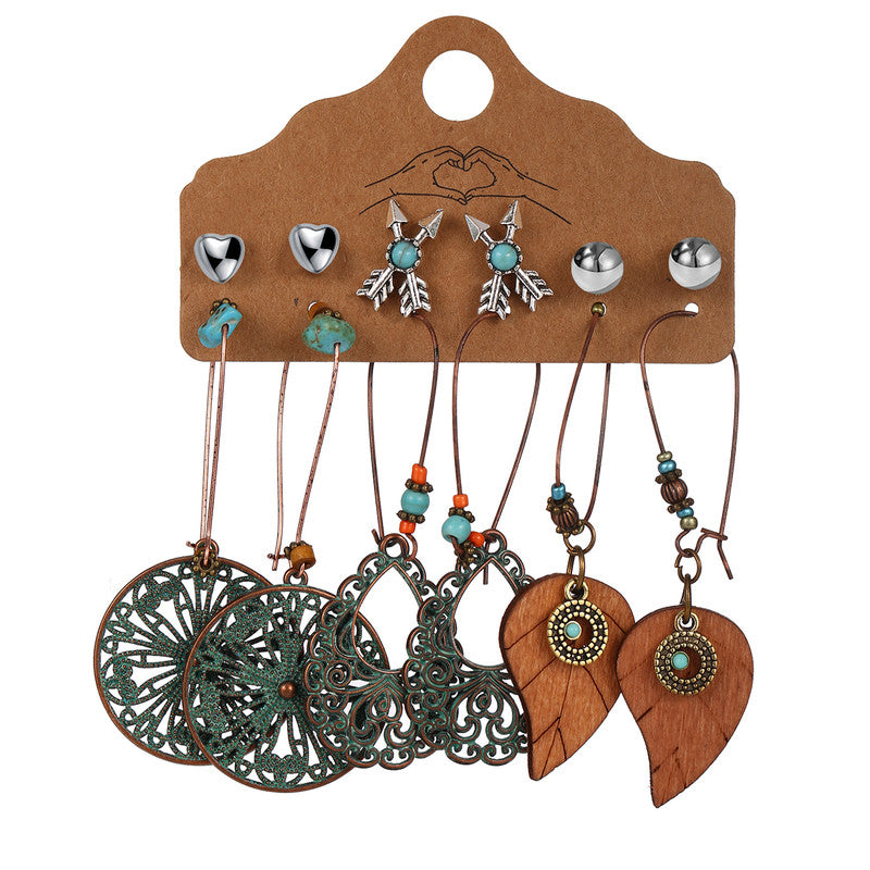 Stylish Oxidized German Silver Plated Earrings For Women - MySmartBazaar