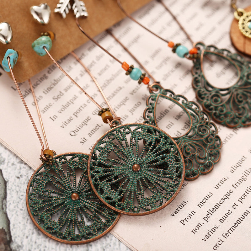 Stylish Oxidized German Silver Plated Earrings For Women - MySmartBazaar