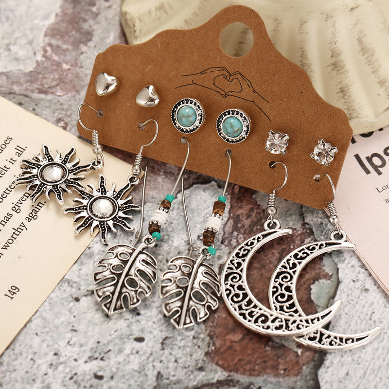 Tantalizing AD Oxidized German Silver Plated Earrings For Women - MySmartBazaar