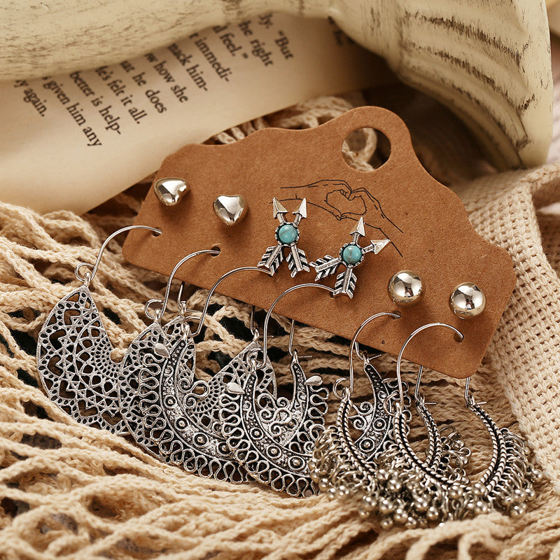 Trendy Oxidized German Silver Plated Earrings For Women - MySmartBazaar