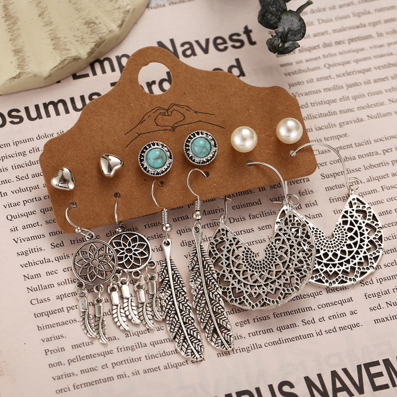 Contemporary Oxidized German Silver Plated Earrings For Women - MySmartBazaar