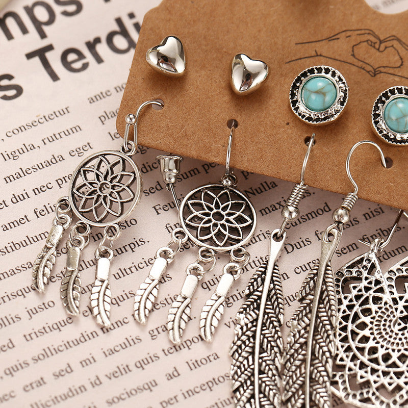 Contemporary Oxidized German Silver Plated Earrings For Women - MySmartBazaar