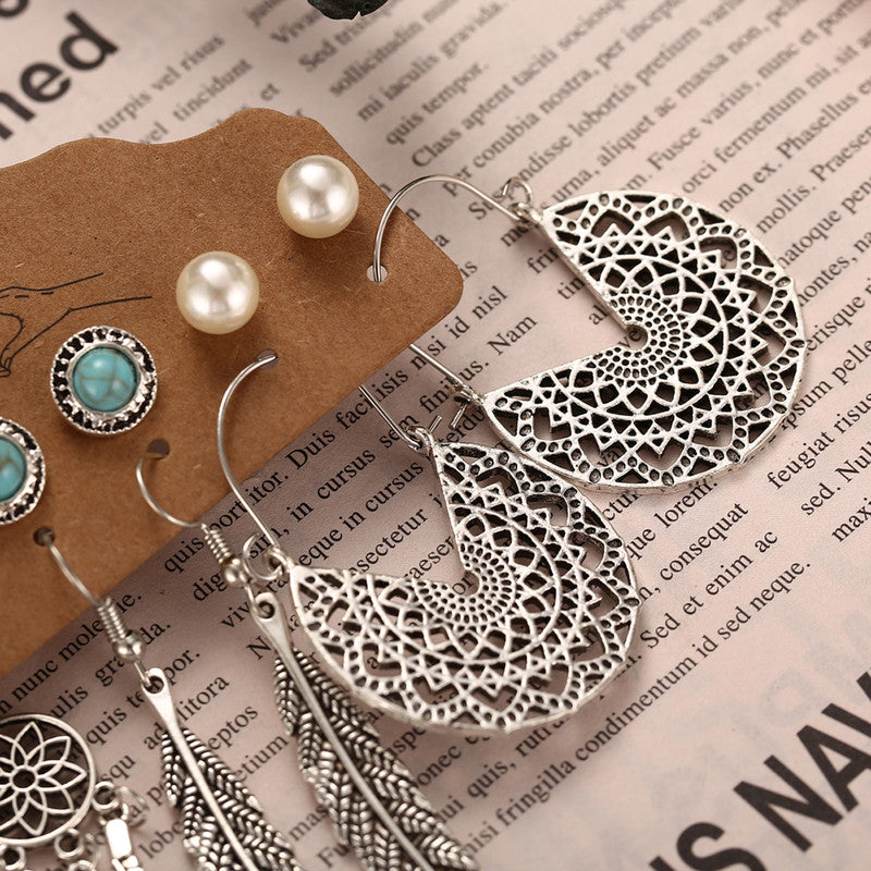 Contemporary Oxidized German Silver Plated Earrings For Women - MySmartBazaar