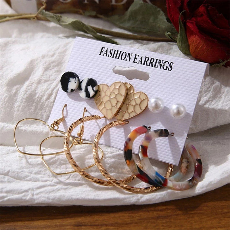 Gold-toned Gold Plated Earrings Combo For Women - MySmartBazaar
