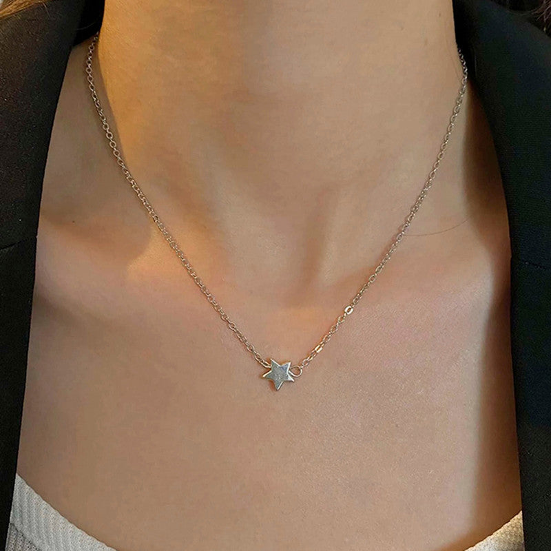 Silver Plated Butterfly inspired Set of 6 Layered Necklace For Women - MySmartBazaar