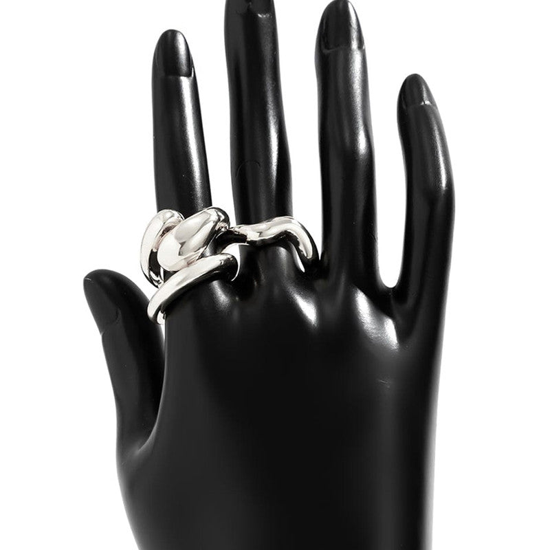 Trending Silver Plated Set of 3 Stackable Finger Rings - MySmartBazaar