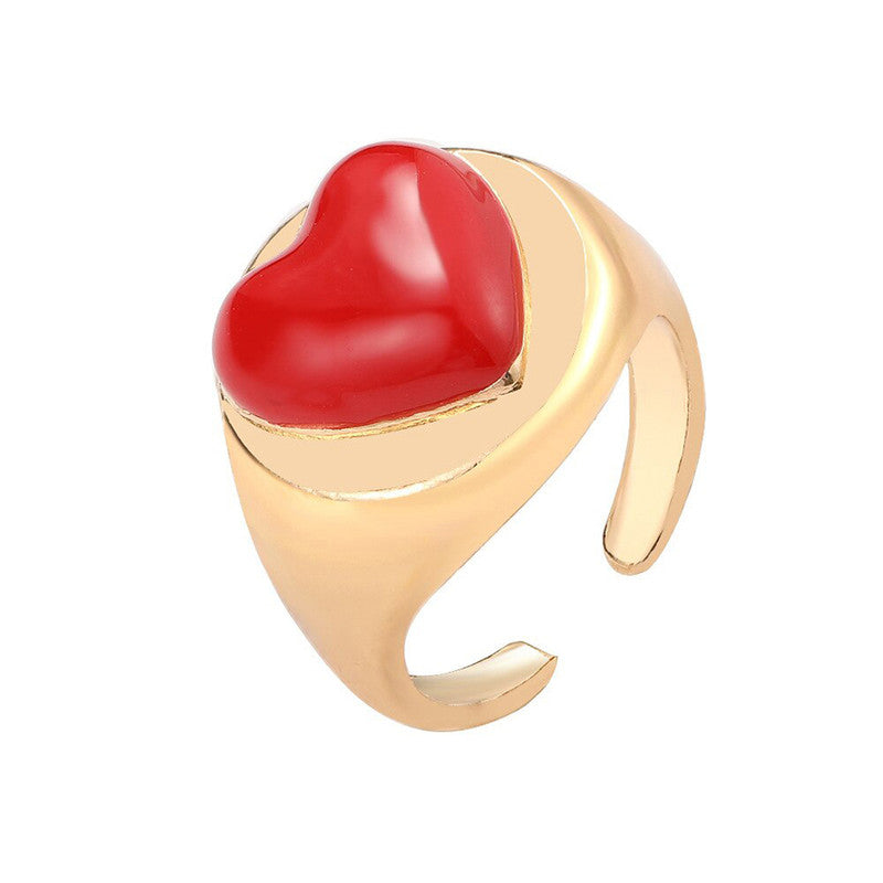 Gold Plated Multicolour Rings Set of 4 For Women - MySmartBazaar