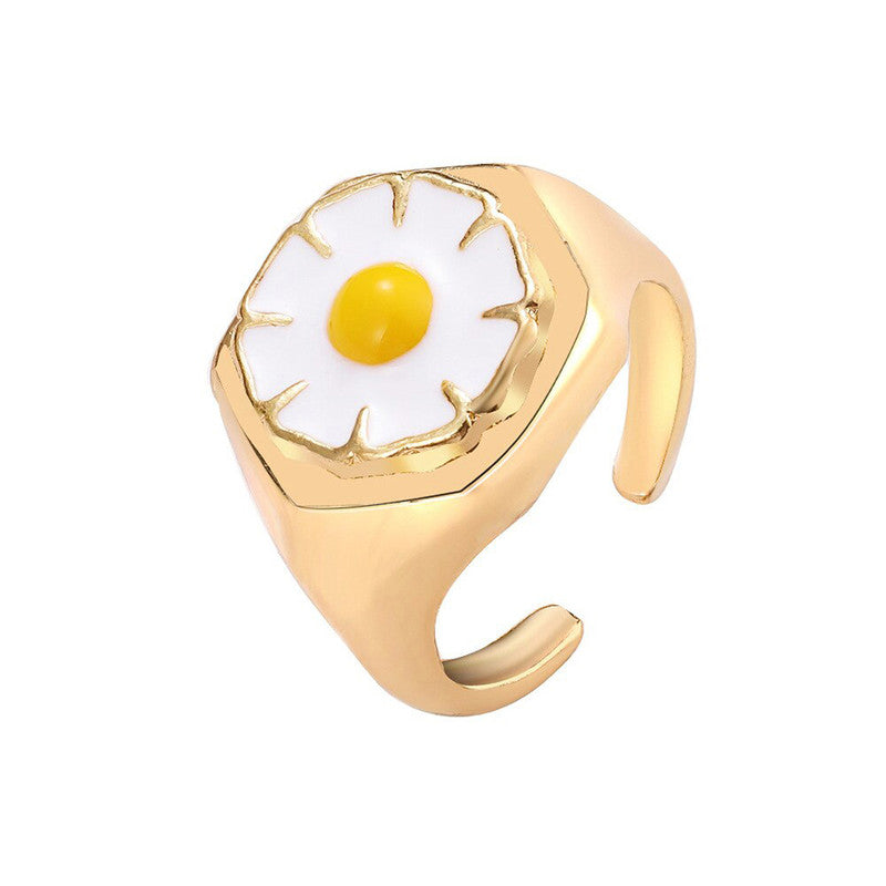 Gold Plated Multicolour Rings Set of 4 For Women - MySmartBazaar