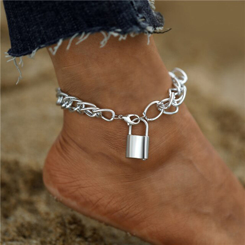 Silver Plated Silver Toned Anklet Cum Bracelet