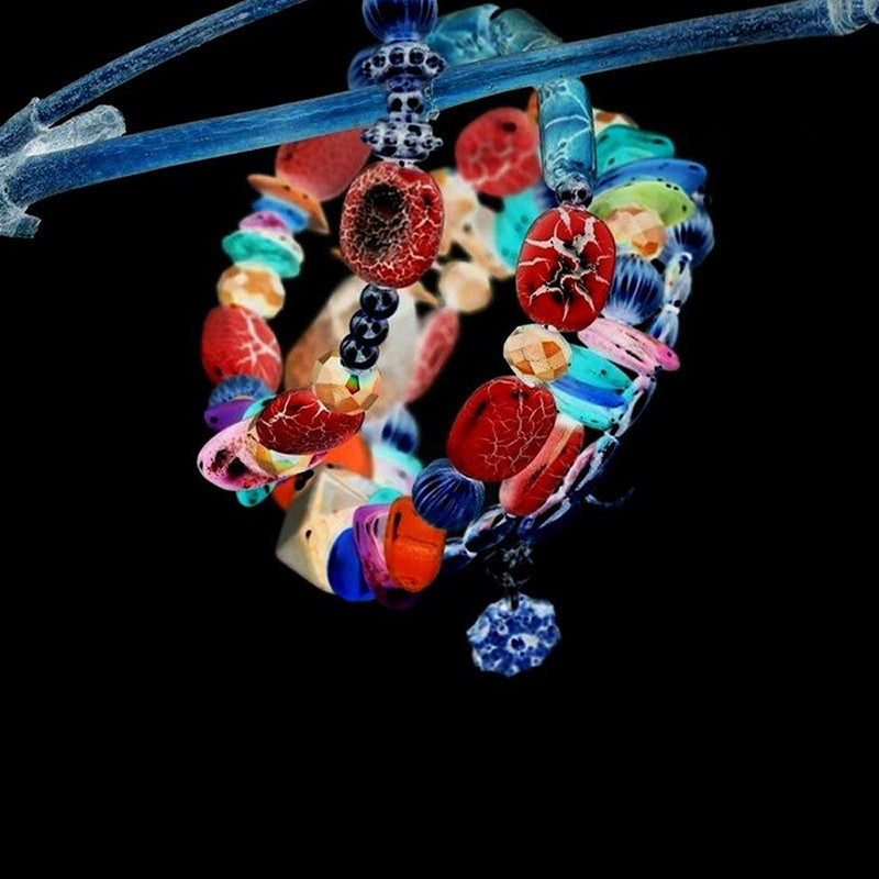 Colorful Bohemia Beads Fabulous Charm Bracelet for Women and Girls