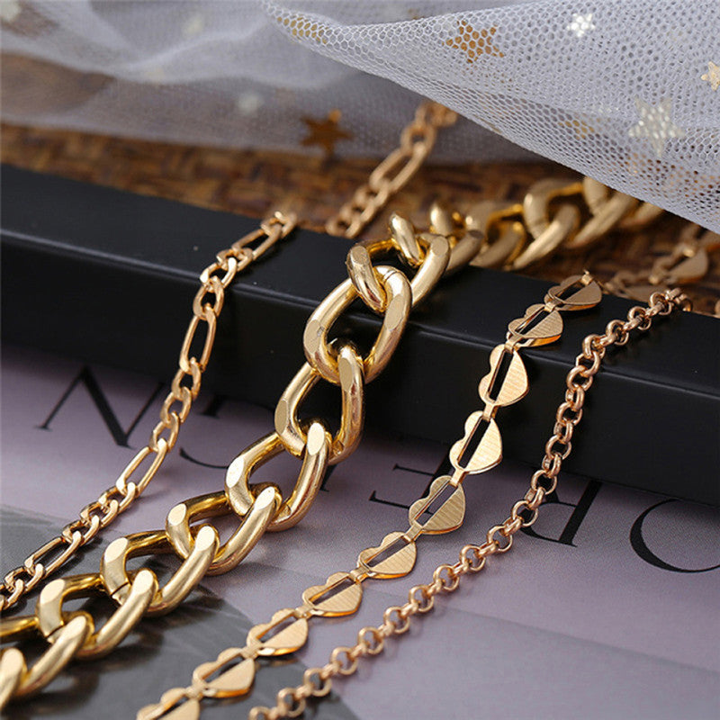 Gold Plated Multi Strand Bracelet For Women - MySmartBazaar