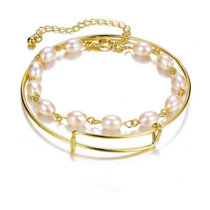 Pearl and Classic Bracelet (Set of 2)