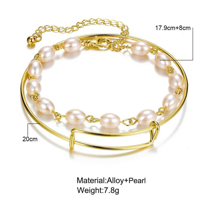 Pearl and Classic Bracelet (Set of 2)