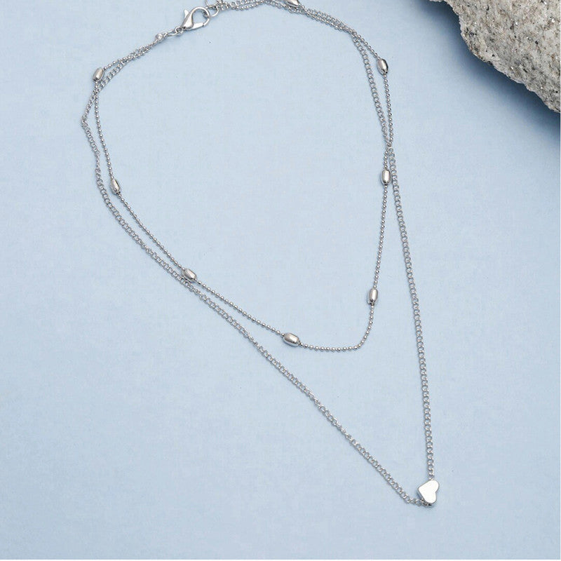 Splendid Heart Inspired Double Layered Marvelous Necklace For Women