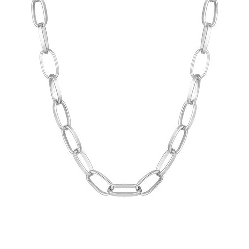 Ravishing Bold Chain Silver Plated Necklace For Women