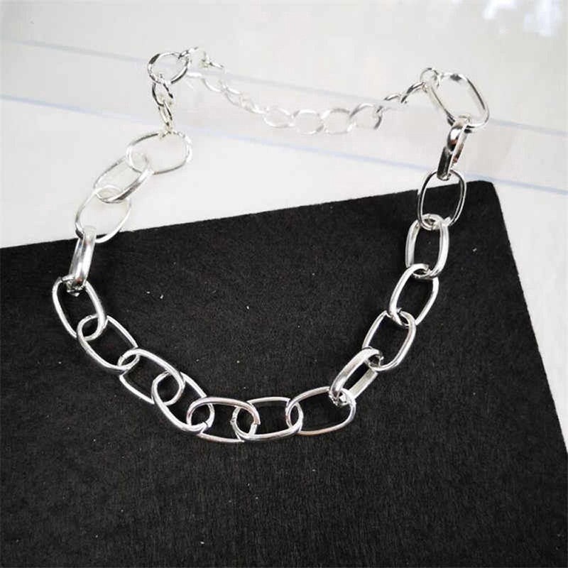 Ravishing Bold Chain Silver Plated Necklace For Women