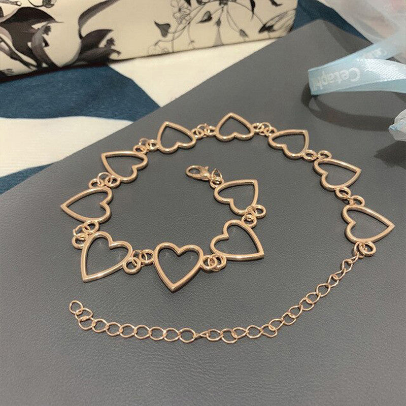 Gold Plated Hearts inspired Classical Choker Necklace For Women