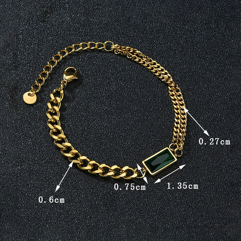 Gold Plated Heart Themed Anti Tarnish Bracelet