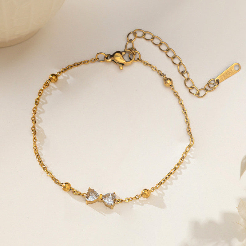 Gold Plated Infinity Themed Wraparound Bracelet