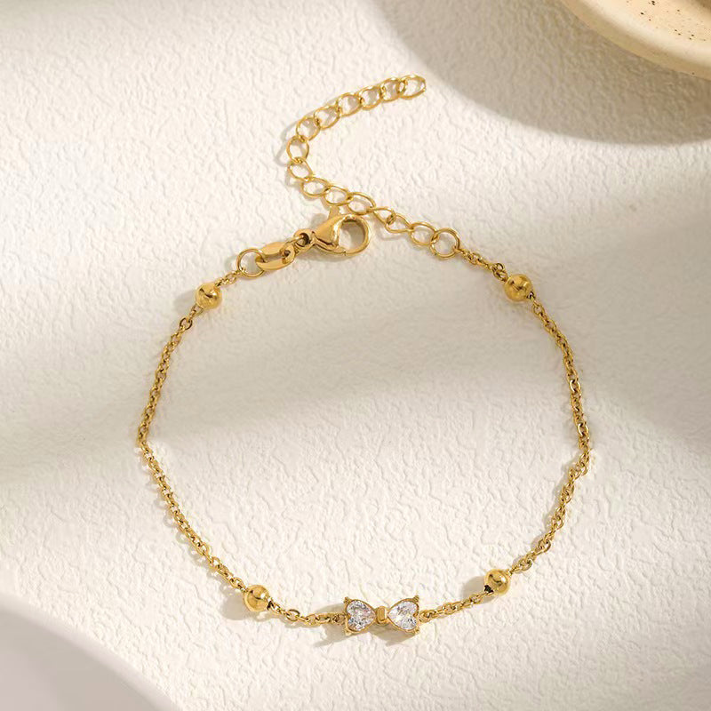 Gold Plated Infinity Themed Wraparound Bracelet
