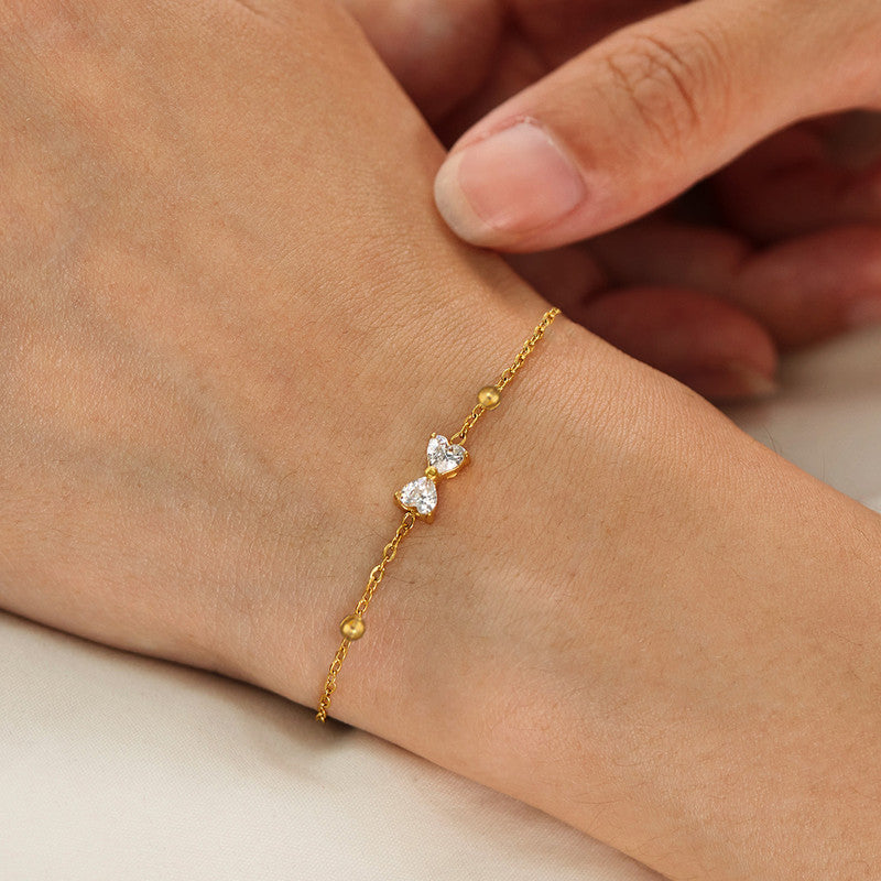 Gold Plated Infinity Themed Wraparound Bracelet