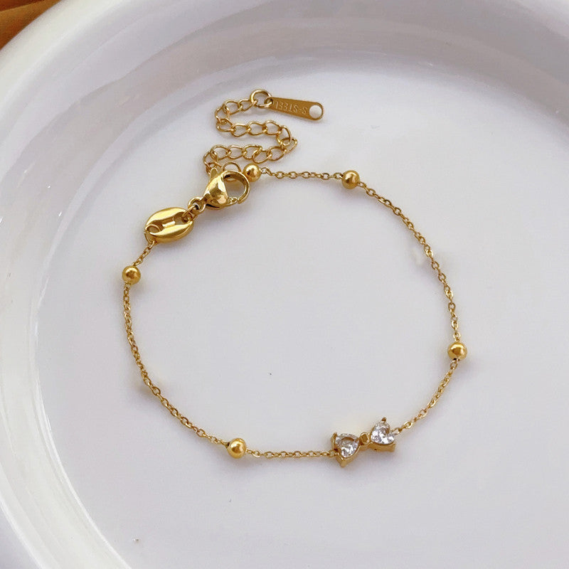 Gold Plated Infinity Themed Wraparound Bracelet