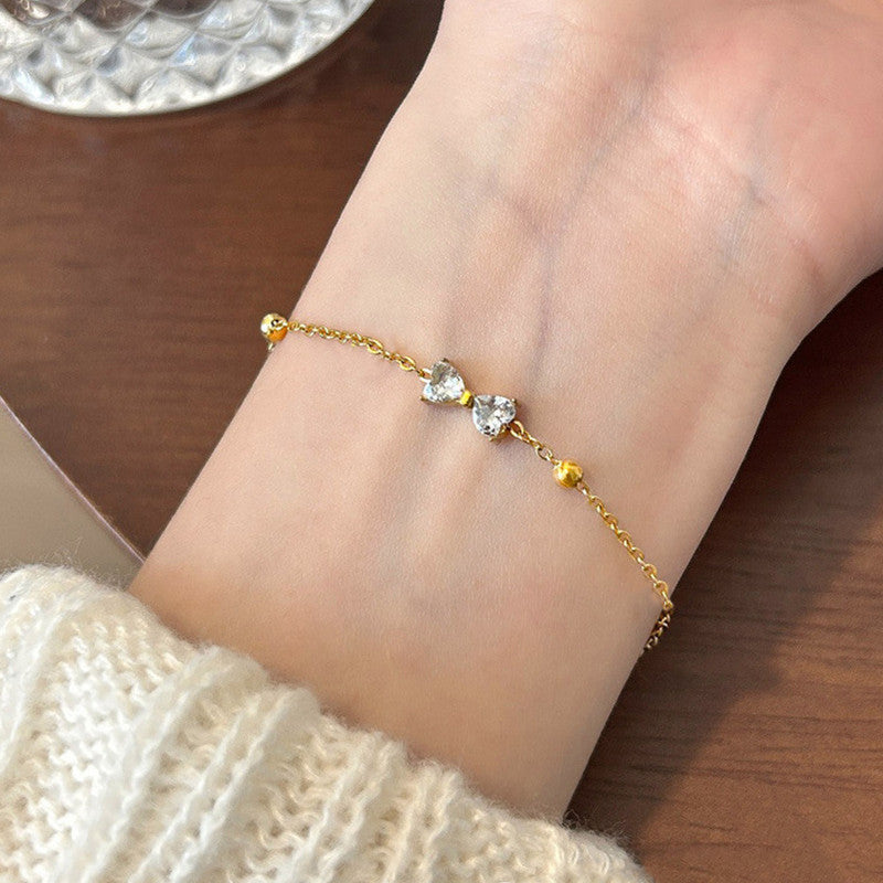 Gold Plated Infinity Themed Wraparound Bracelet