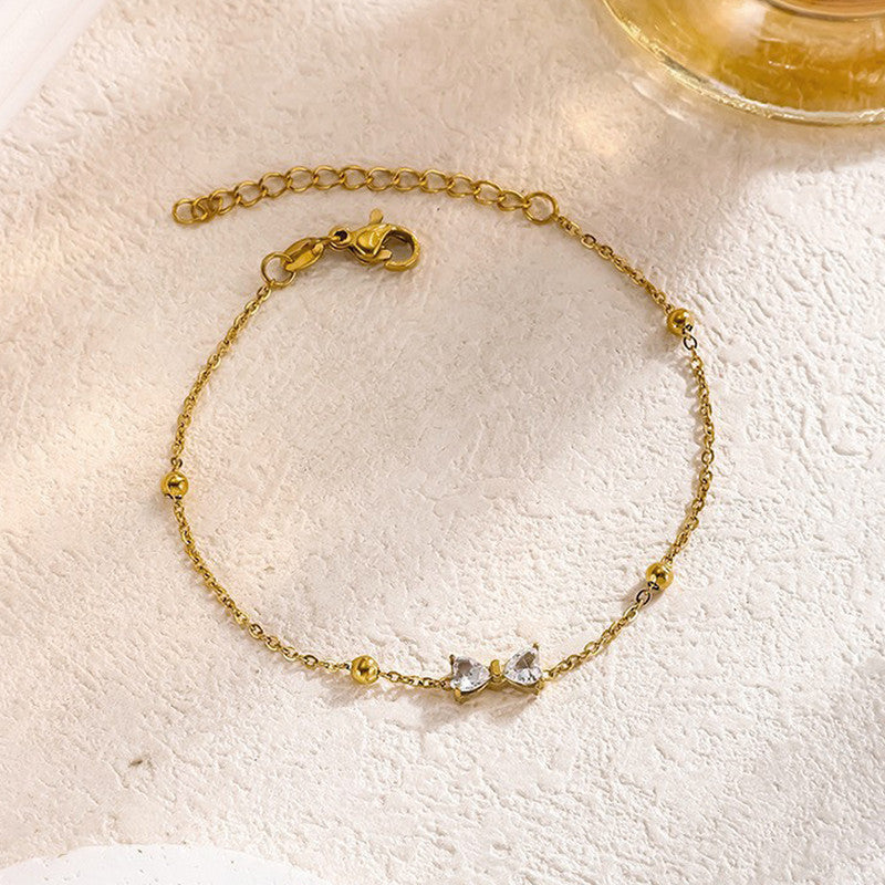 Gold Plated Infinity Themed Wraparound Bracelet