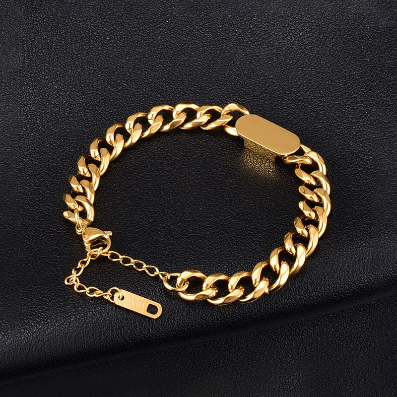 Gold Plated Contemporary Wraparound Bracelet