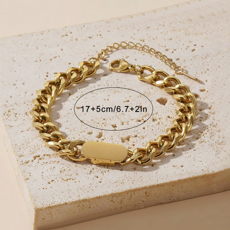 Gold Plated Contemporary Wraparound Bracelet