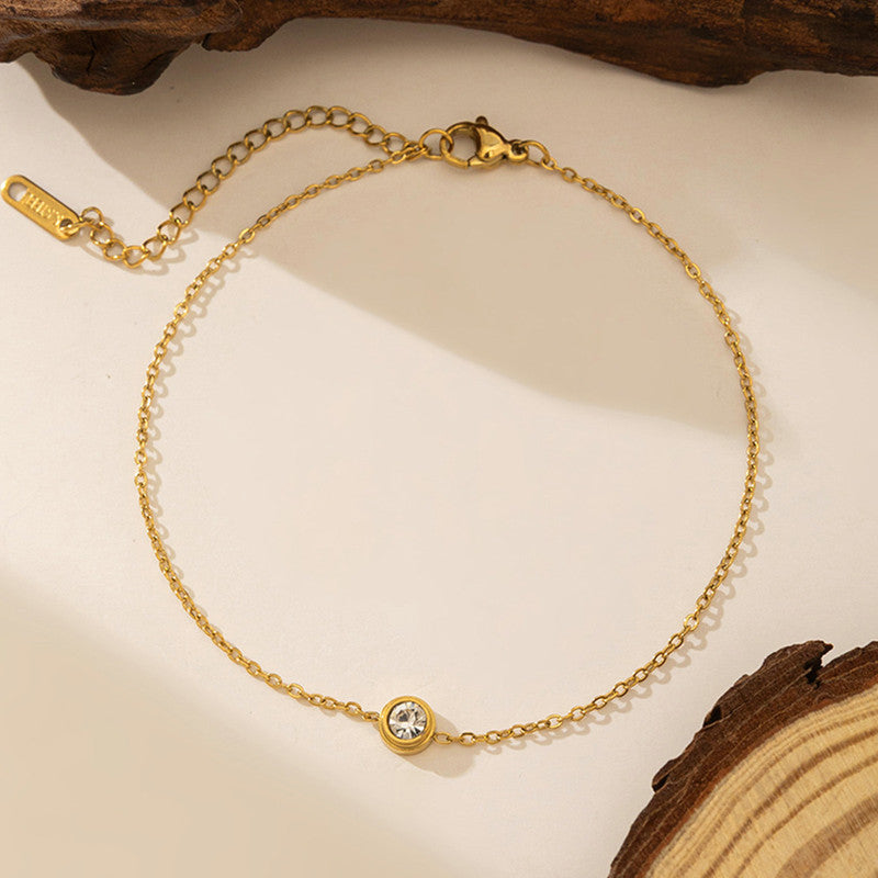 Gold Plated Contemporary Wraparound Bracelet