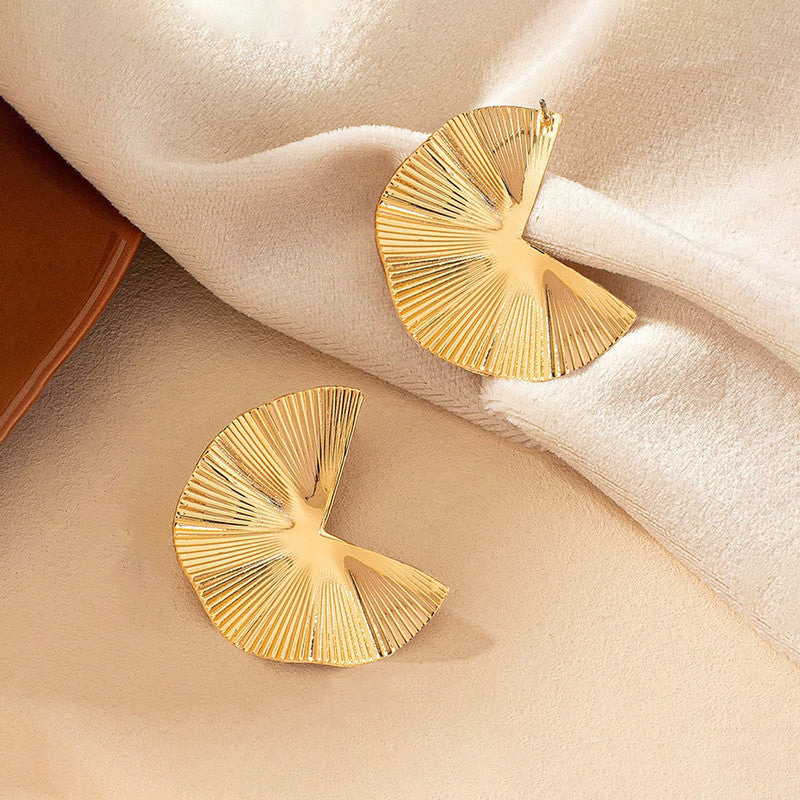 Gold-Plated Anti Tarnish Stainless Steel Contemporary Earrings