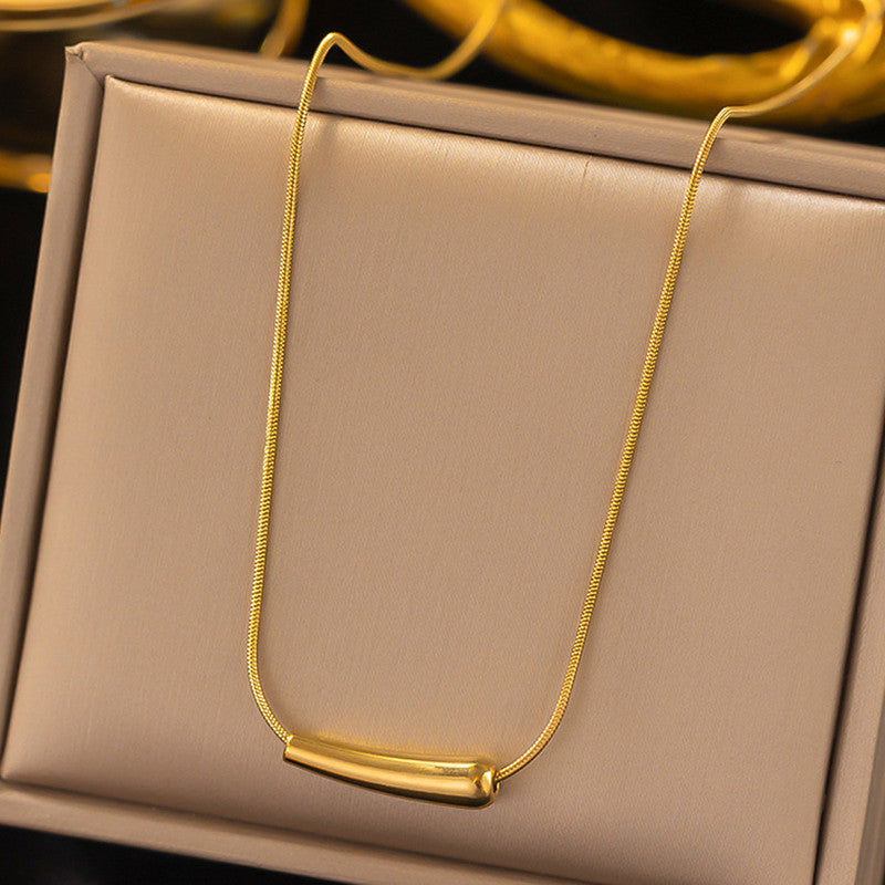 Gold-Plated Anti Tarnish Minimalistic Teardrop Necklace