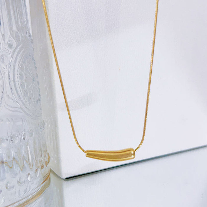 Gold-Plated Anti Tarnish Minimalistic Teardrop Necklace