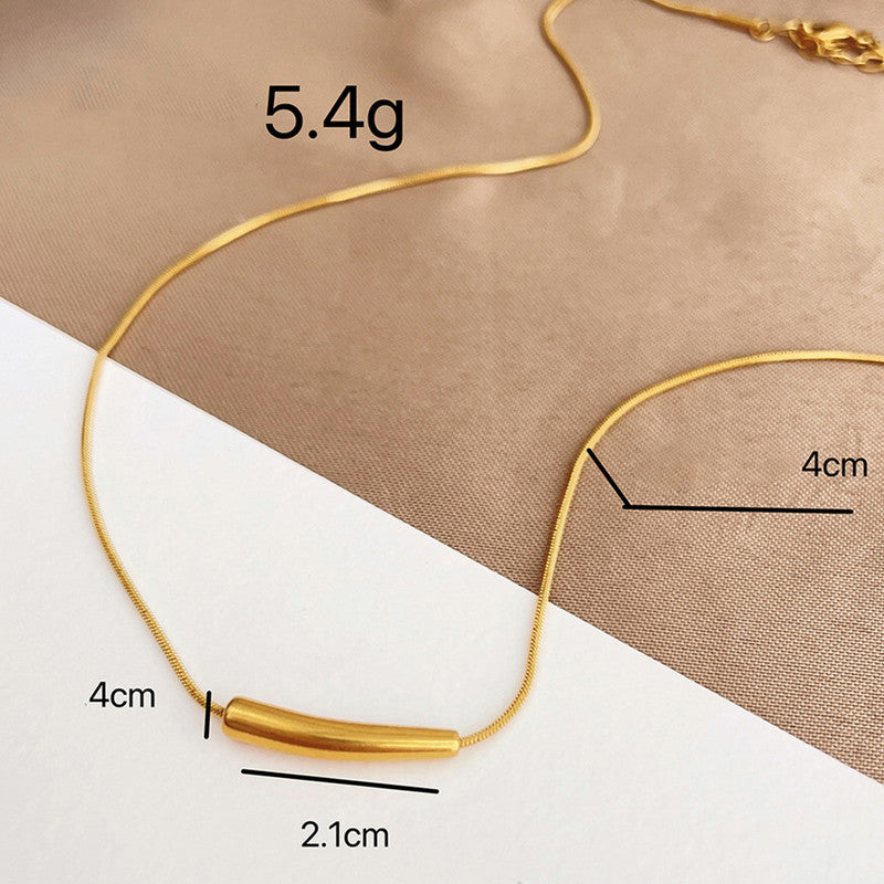 Gold-Plated Anti Tarnish Minimalistic Teardrop Necklace