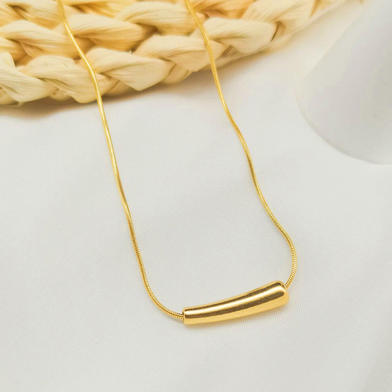 Gold-Plated Anti Tarnish Minimalistic Teardrop Necklace