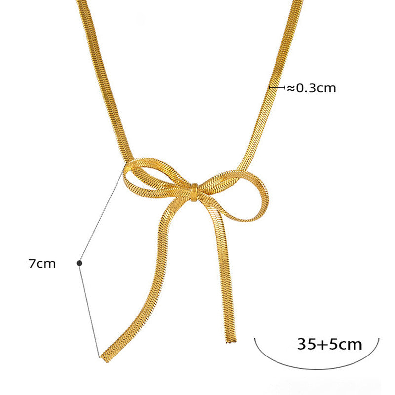 Gold-Plated Anti Tarnish Knotted Chain Necklace