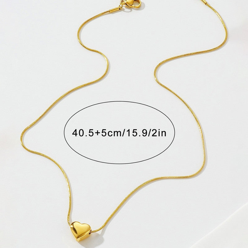 Gold-Plated Anti Tarnish Heart Themed Pendant