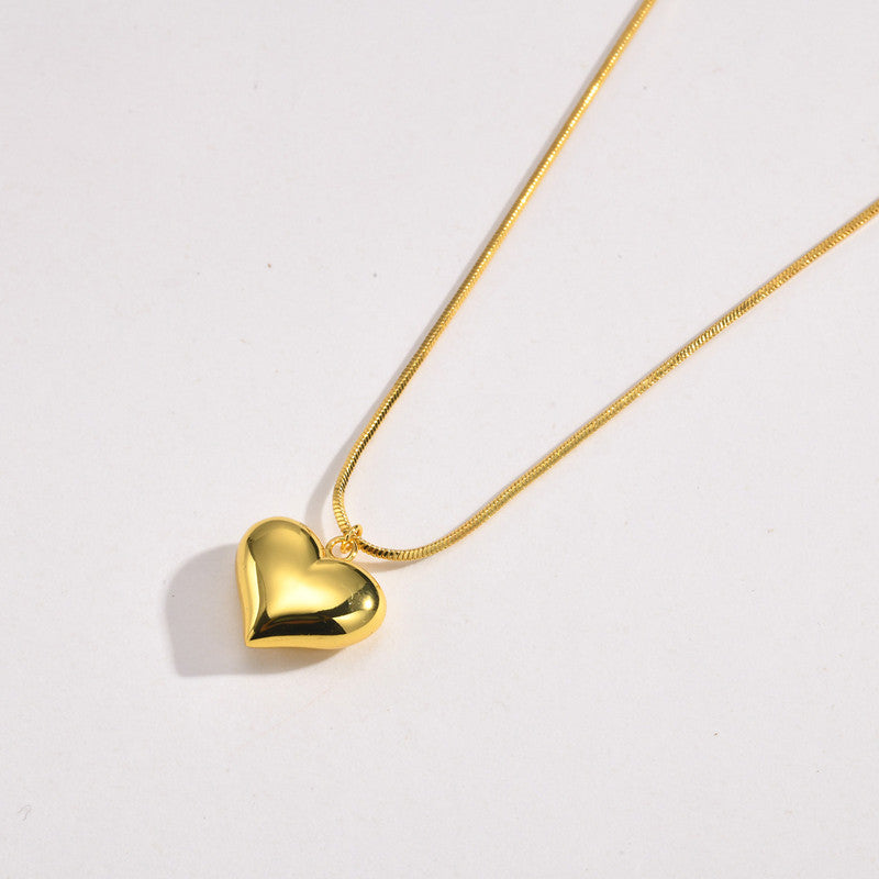 Gold-Plated Anti Tarnish Heart Themed Pendant