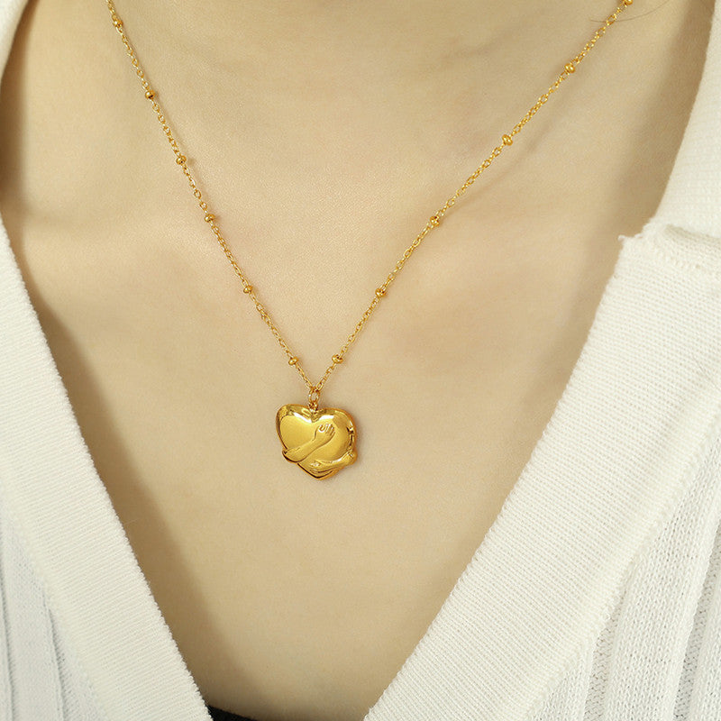 Gold-Plated Anti Tarnish Heart Themed Pendant