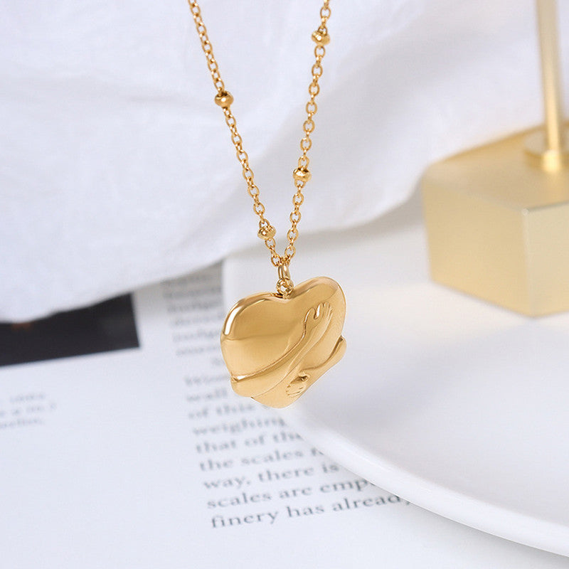 Gold-Plated Anti Tarnish Heart Themed Pendant