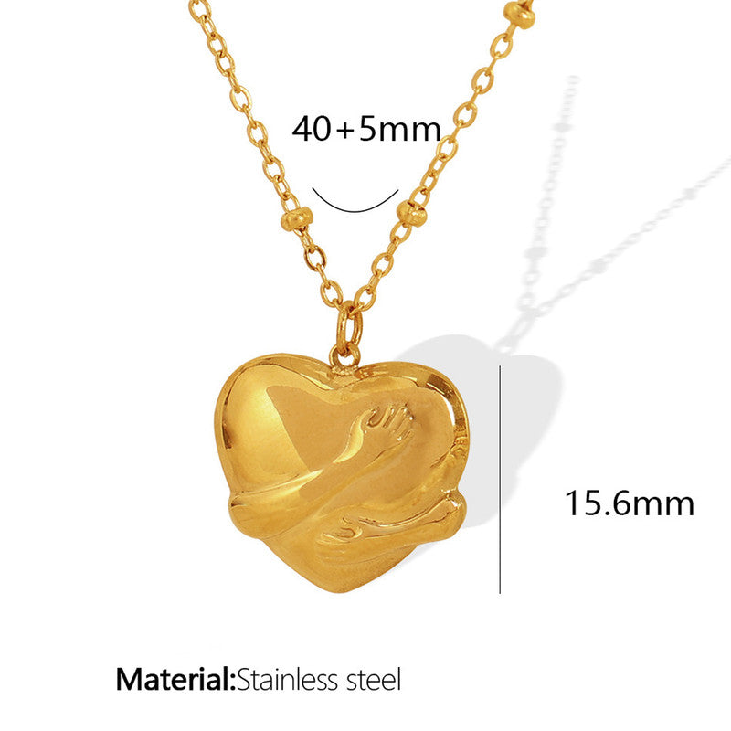 Gold-Plated Anti Tarnish Heart Themed Pendant