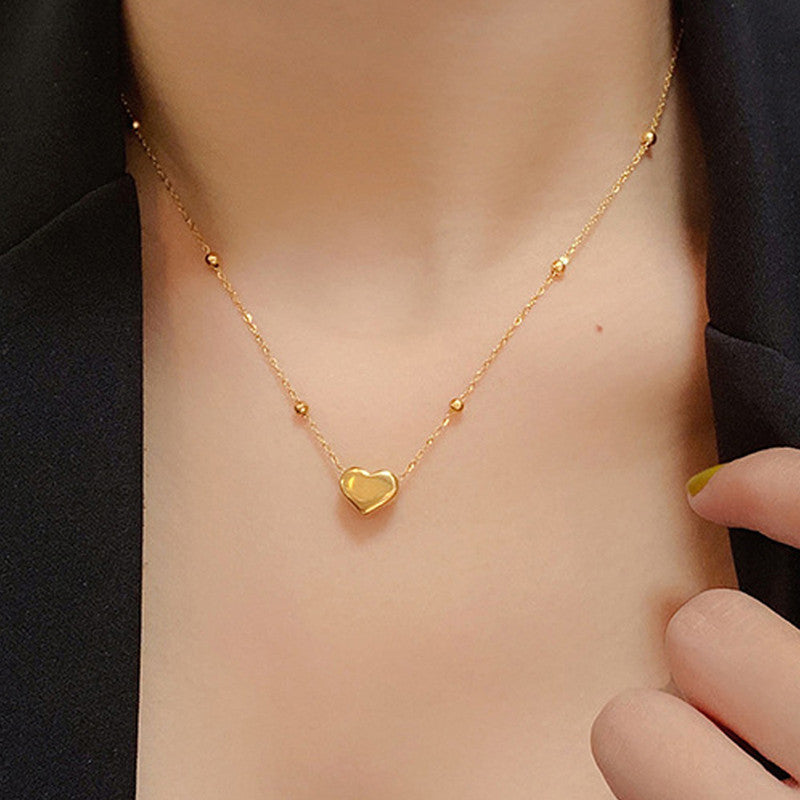 Gold-Plated Anti Tarnish Heart Themed Pendant