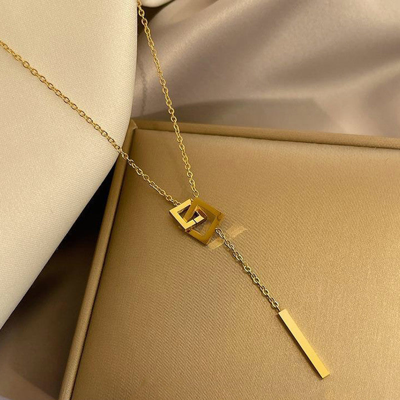 Gold-Plated Anti Tarnish Geometric Pendant