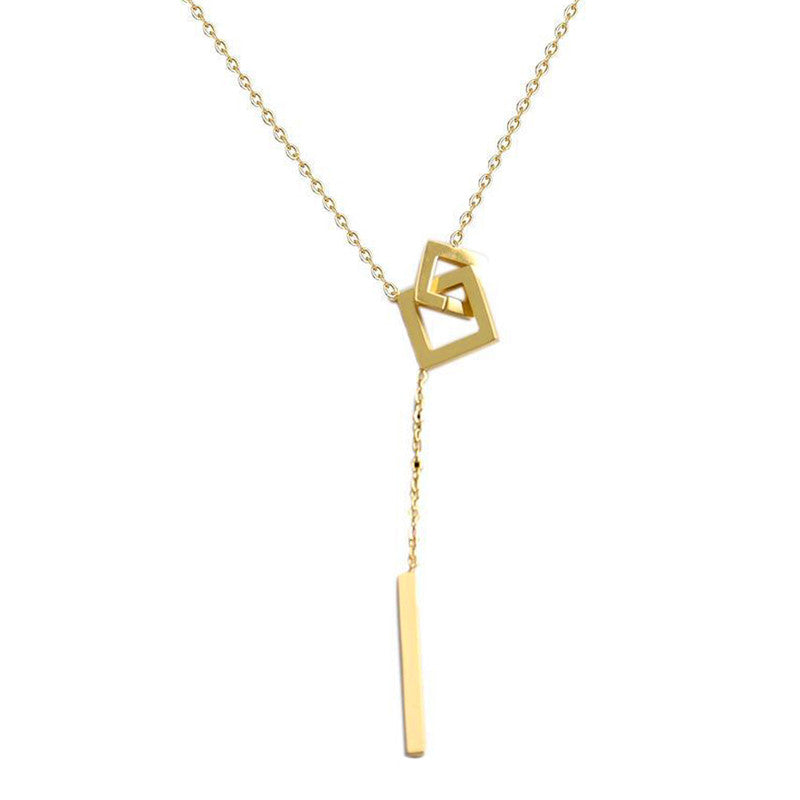 Gold-Plated Anti Tarnish Geometric Pendant