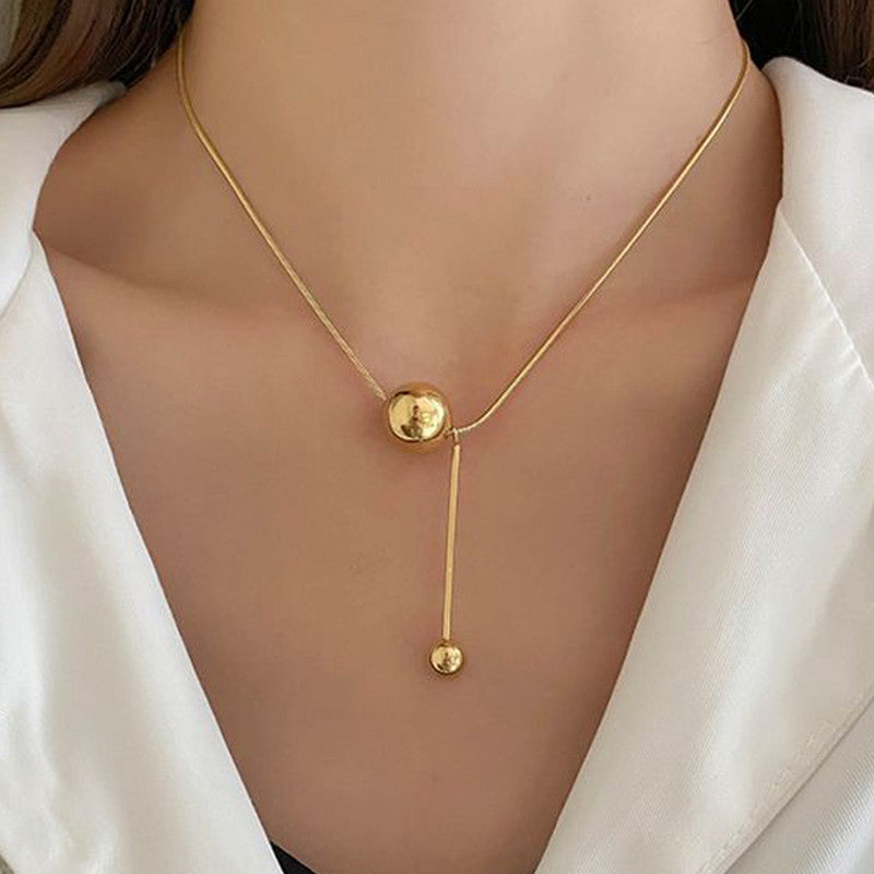 Gold-Plated Anti Tarnish Spherical Pendant