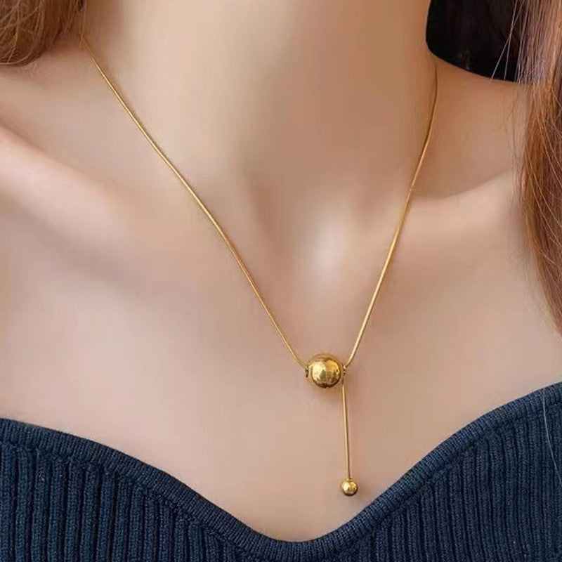 Gold-Plated Anti Tarnish Spherical Pendant