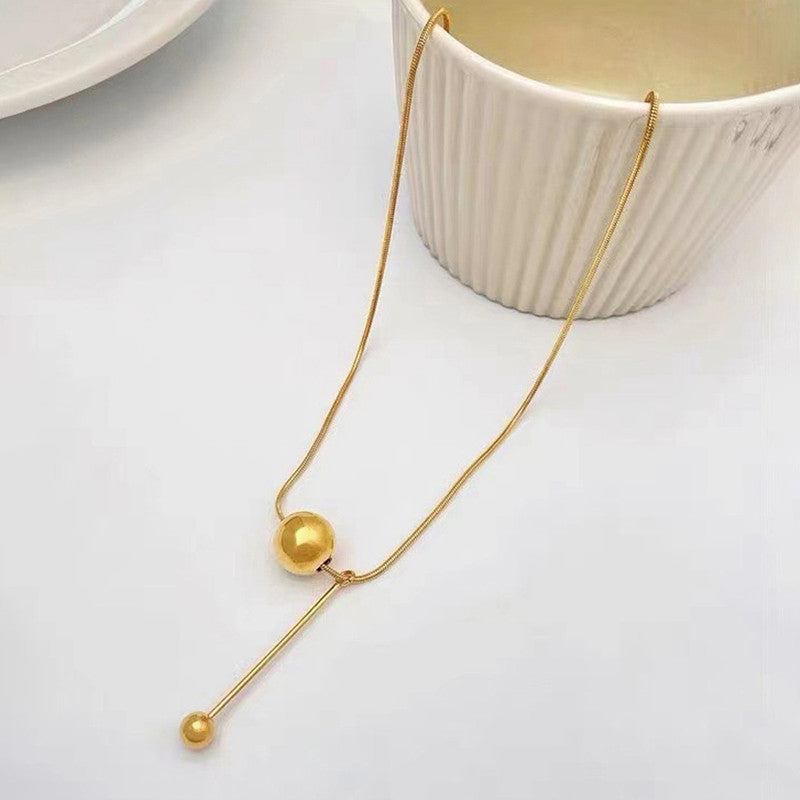 Gold-Plated Anti Tarnish Spherical Pendant