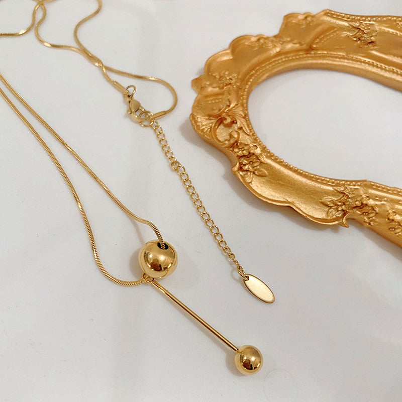 Gold-Plated Anti Tarnish Spherical Pendant