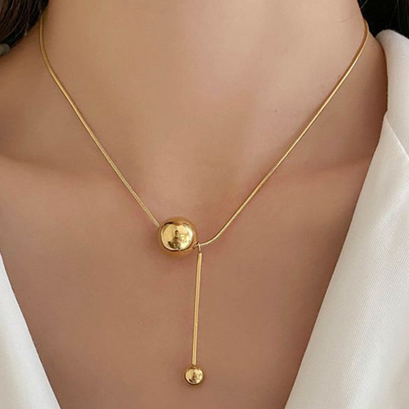 Gold-Plated Anti Tarnish Spherical Pendant